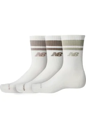New Balance Unisex Everyday Stripe Midcalf 3 Pack en , Algodón, Talla L