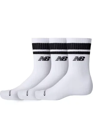 New Balance Unisex Everyday Stripe Midcalf 3 Pack en , Algodón, Talla L