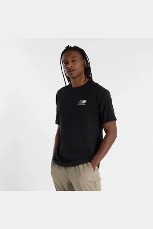 New Balance Hombre Athletics Multi Color Logo T-Shirt en , Algodón, Talla L
