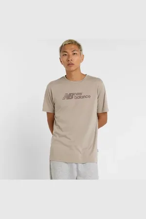 New Balance Hombre Heathertech Linear T-Shirt en , Poly Knit, Talla 2XL