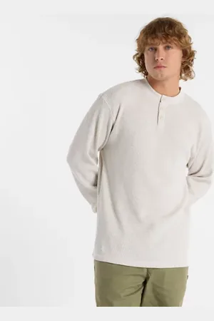 New Balance Hombre Numeric Waffle Knit Long Sleeve Henley en , Algodón, Talla 2XL
