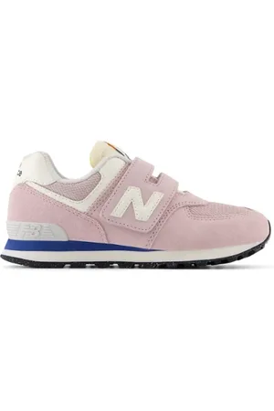 New Balance Niños 574 HOOK & LOOP, Cuero, Talla 34.5