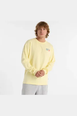 New Balance Hombre Athletics Premium Back Logo Long Sleeve, Algodón, Talla 2XL