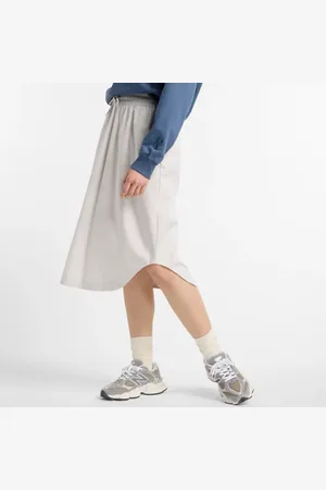 New Balance Mujer Twill Midi Skirt, Polywoven, Talla L