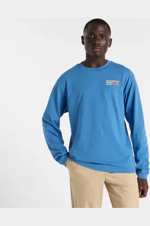 New Balance Hombre Athletics Premium Back Logo Long Sleeve en , Algodón, Talla 2XL