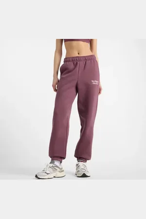 New Balance Mujer Linear Fleece Jogger, Algodón, Talla L
