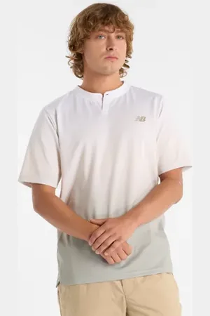 New Balance Hombre Printed Tournament Top en , Poly Knit, Talla L