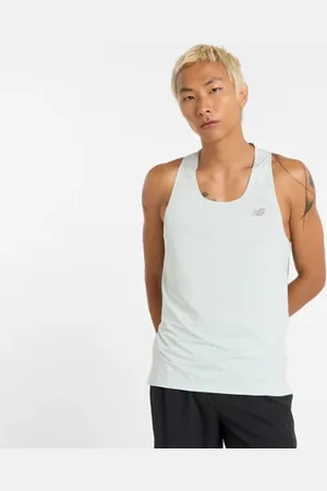 New Balance Hombre Race Day Tank, Poly Knit, Talla L