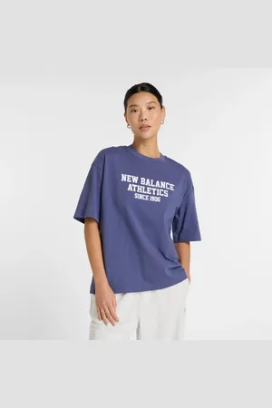 New Balance Mujer Athletics Varsity Oversized T-Shirt en , Algodón, Talla L