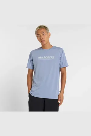 New Balance Hombre Heathertech Athletic Gear T-Shirt en , Poly Knit, Talla 2XL