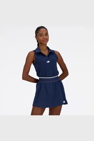 New Balance Mujer Collared Tournament Tank en , Poly Knit, Talla M