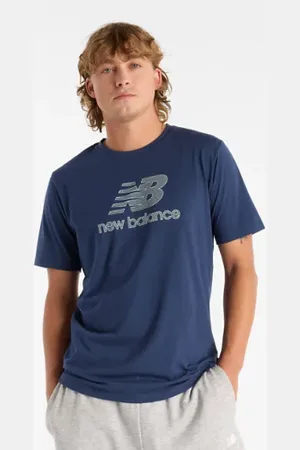 New Balance Hombre Heathertech Logo T-Shirt en , Poly Knit, Talla 2XL