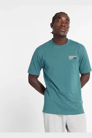 New Balance Hombre Athletics Premium Logo T-Shirt, Algodón, Talla L