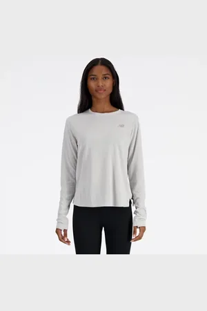 New Balance Mujer Athletics Long Sleeve, Poly Knit, Talla L