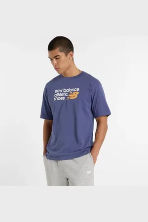 New Balance Hombre Athletics Premium Relaxed Chest Logo T-Shirt en , Algodón, Talla 2XL