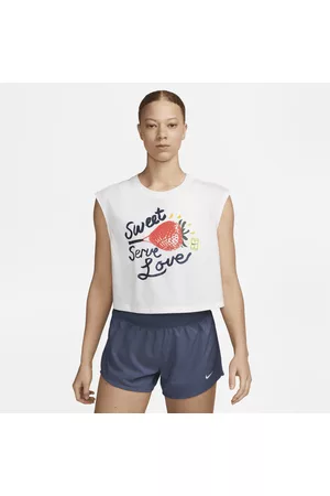 Nike Mujer Estampados - Dri-FIT Camiseta de tirantes de entrenamiento con estampado - Mujer