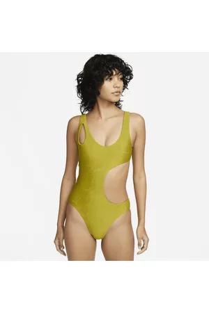 Nike Mujer Asimétricos - Swim Bañador de una pieza con aberturas - Mujer