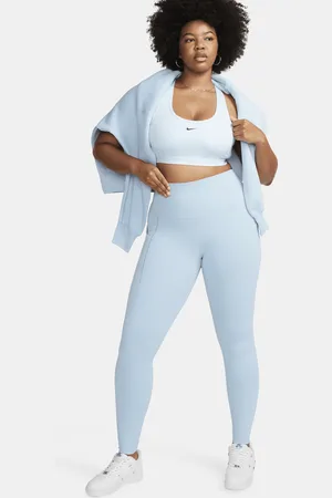 Nike One Leggings de talle alto y longitud completa con dobladillo dividido  - Mujer