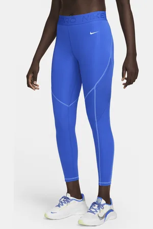 Nike Pro 365 Leggings cortos de talle medio con panel de malla - Mujer