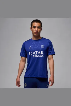 Jordan Cuarta equipación Academy Pro París Saint-Germain Parte de arriba de fútbol de manga corta para antes del partido Dri-FIT - Hombre