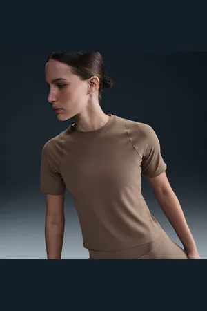 Nike Zenvy Rib Camiseta de manga corta Dri-FIT - Mujer