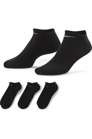 Nike Everyday Cushioned Calcetines cortos de entrenamiento (3 pares)