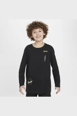 Nike Los Angeles Lakers Courtside Max90 Camiseta de manga larga de la NBA - Niño