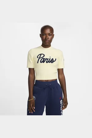 Nike París Saint-Germain Sport Essentials Camiseta de fútbol de tejido Knit y manga corta - Mujer