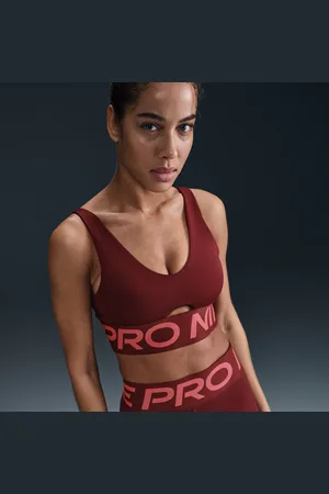Nike Pro Indy Plunge Sujetador deportivo de sujeción media con almohadilla - Mujer