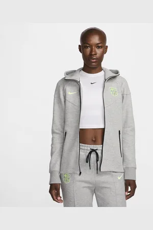Nike FC Barcelona Tech Fleece Windrunner Sudadera de fútbol con capucha y cremallera completa - Mujer