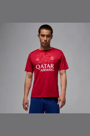 Jordan Cuarta equipación Academy Pro París Saint-Germain Parte de arriba de fútbol de manga corta para antes del partido Dri-FIT - Hombre