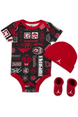 Jordan Essentials Conjunto de body de tres piezas con estampado - Bebé