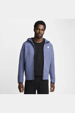 Nike Inter de Milán Tech Fleece Windrunner Sudadera con capucha y cremallera completa de fútbol - Hombre