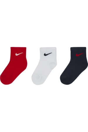Nike Calcetines hasta el tobillo antideslizantes Swosh (3 pares) - Bebé