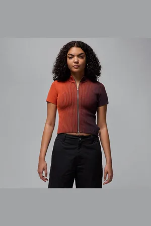 Jordan Air Camiseta de tejido Knit con cremallera completa - Mujer