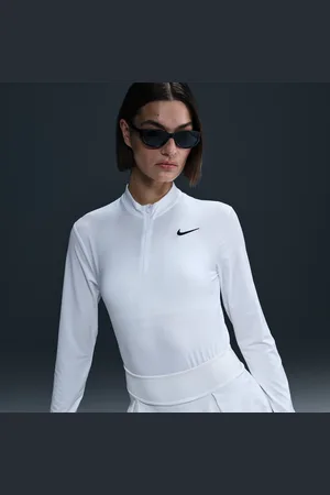 Nike Victory Camiseta de golf con cremallera de 1/4 y protección UV Dri-FIT - Mujer