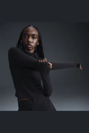 Nike Zenvy Parte de arriba de manga larga con cremallera completa Dri-FIT - Mujer