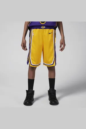 Nike Los Angeles Lakers 2023/24 Icon Edition Pantalón corto NBA Swingman - Niño