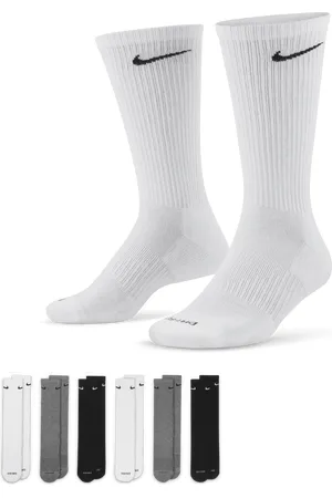 Nike Everyday Plus Cushioned Calcetines largos de entrenamiento (6 pares)