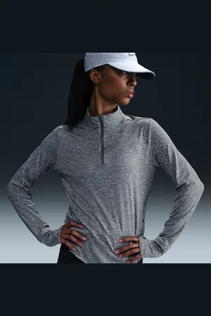 Nike Swift Camiseta de running Dri-FIT con cremallera de 1/4 y protección UV - Mujer