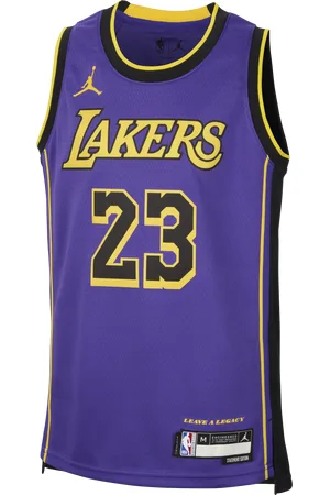 Jordan LeBron James Los Angeles Lakers Statement Edition Camiseta Dri-FIT NBA Swingman - Niño
