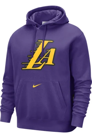 Nike Los Angeles Lakers Club City Edition Sudadera con capucha de tejido Fleece de la NBA - Hombre