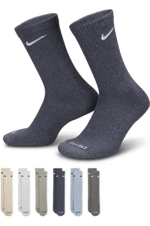 Nike Everyday Plus Cushioned Calcetines largos de entrenamiento (6 pares)