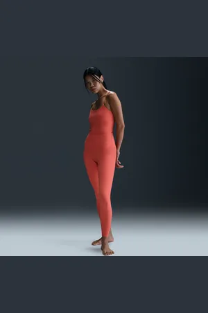 Nike Zenvy Rib Leggings de 7/8 de talle alto y sujeción ligera - Mujer