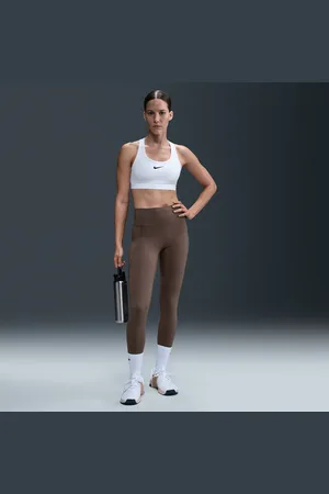 Nike Universa Leggings de longitud completa, talle alto y sujeción media con bolsillos - Mujer