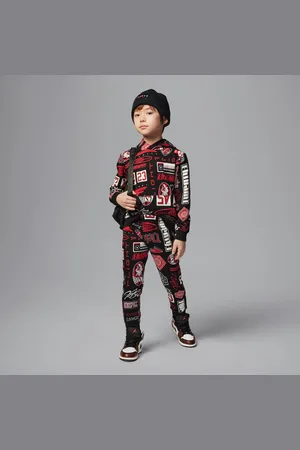 Jordan Conjunto de dos piezas con sudadera de tejido Fleece con capucha y estampado Brooklyn - Niño/a pequeño/a
