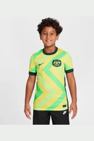 Nike Primera equipación Stadium Australia 2025/26 Camiseta de fútbol Replica Dri-FIT - Niño/a