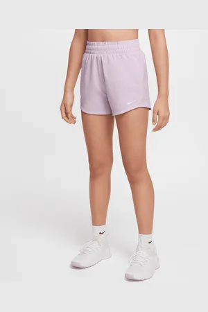 Nike One Pantalón corto de entrenamiento de talle alto y tejido Woven Dri-FIT - Niña