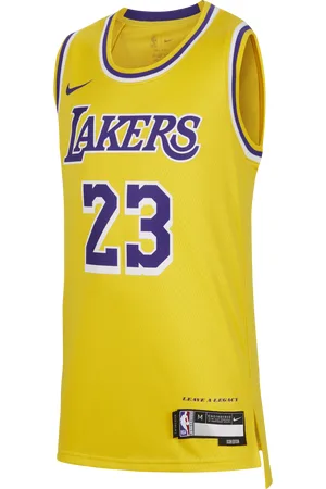 Nike LeBron James Los Angeles Lakers 2023/24 Icon Edition Camiseta Swingman de la NBA - Niño