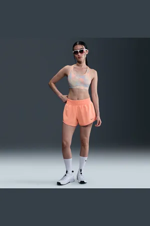 Nike One Pantalón corto con malla interior de talle medio y 8 cm Dri-FIT- Mujer
